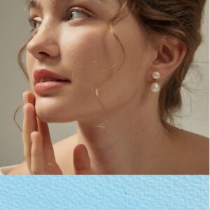 Minimalist Pearl Earrings/Natural Freshwater Double Pearl Earrings/Gold Stud Pearl Earrings/Wedding Earrings/Bridesmaid Gift